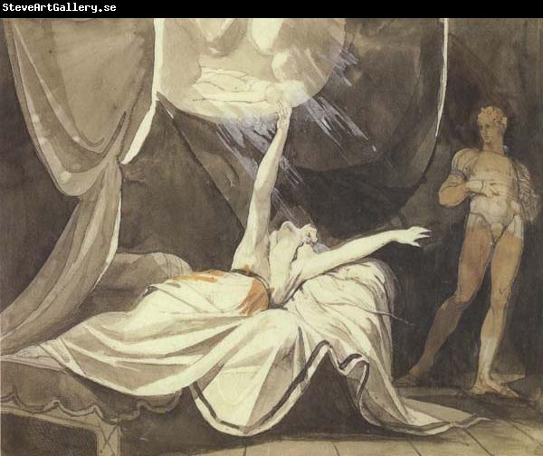 Henry Fuseli Kriemhilde Sees the Dead Sikegfried in a Dream (mk45)